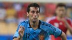 Alvaro Arbeloa controls the ball against China, during the friendly match between Spain and China at the Cartuja stadium, in Seville, Spain on Sunday, June 3, 2012.